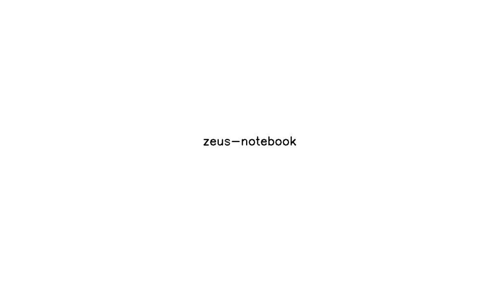 Zeus Notebook - AI Technology Solution