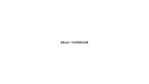 Zeus Notebook - AI Technology Solution